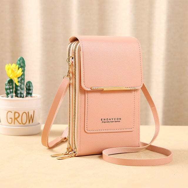 Bolsa Porta Celular Crossbody de Couro - [FRETE GRÁTIS]